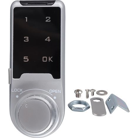 Serrure de sécurité à Code numérique, clavier électronique tactile, pêne dormant, mot de passe, armoire codée (1/5)