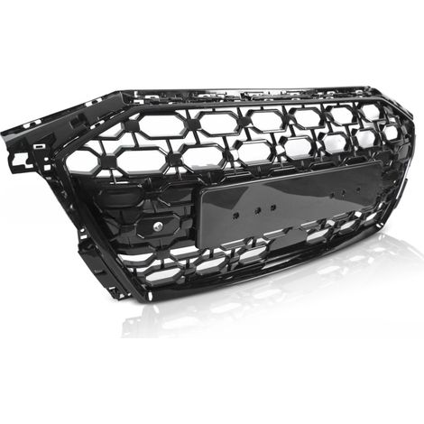 Calandre pour Audi A3 8Y de 2019 a 2024 Look Sport Noir Brillant PDC-42225474 (1/5)