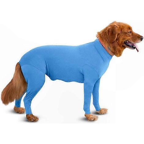 Combinaison de Récupération pour Grand Chien, Body Anti-Perte de Poils Élastique, Pyjama Jumpsuit Post-Opératoire pour Stérilisation, Vêtement Confortable pour Gros Chien (1/5)