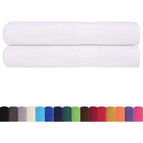 Towels "FROGN" 2 pcs White 100x200 cm 360 gsm vidaXL