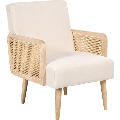 Sessel HOJBY Stoff Hellbeige