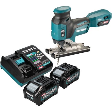 Makita JV 001 GM201 Scie sauteuse sans fil 40 V max. 135 mm Brushless + 2x batterie 4,0 Ah + chargeur (1/5)