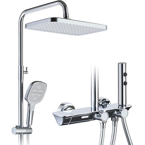 Colonne de douche, colonne de douche thermostatique chromée (1/5)