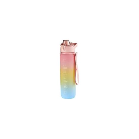 Bouteille de 1 L avec minuteur, gestion du temps, rose cerise – (1/5)