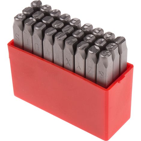 Kit de poinçons de gravure des lettres RS PRO, (A à Z) x 27 pièces ( Prix pour 1 ) (1/2)