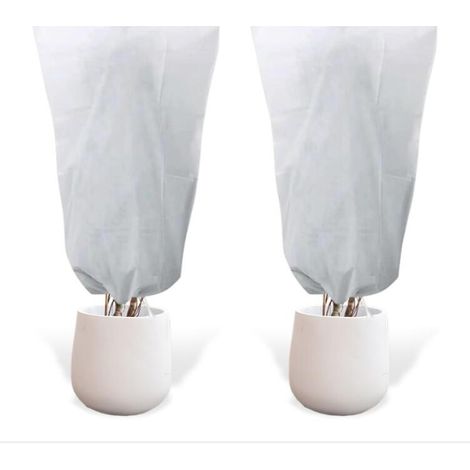 120cm X 80cm Lot de 2 Housse Hivernage pour Plantes, Voile Hivernage Plante Exterieur, Voile D'hivernage, Bache Hivernage Protection Plante Hiver pour Olivier Palmier Citronnier Arbre