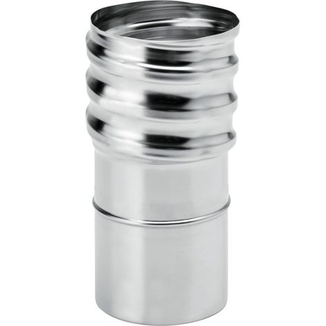 Raccord poêle-tubage inox 80M x 125-131 VISSER TOLERIE EMAILLERIE NANTAISE 123803