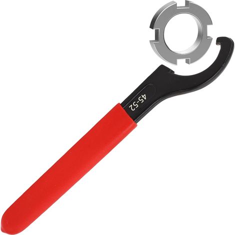 Clé à Ergots Articulée Clef à Ergot à Molette Réglable en Acier à Haute Teneur en Carbone 45-52mm Universelle C Forme Clé à Crochet pour Système de Suspension et Réglages des Amortisseurs (1/5)