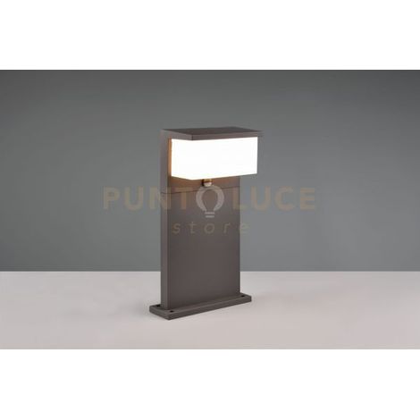 Paletto LED esterno Nestos con sensore antracite Trio