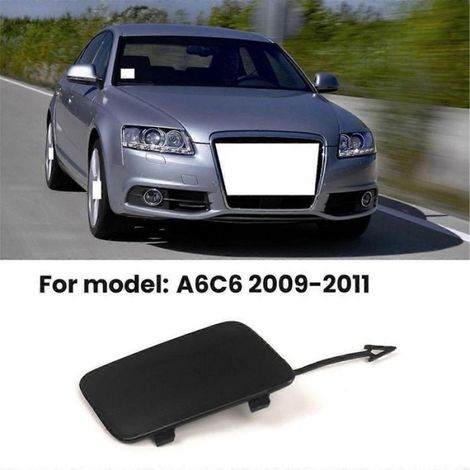 Cache Anneau De Remorquage - Pare-Chocs Avant - Compatible Audi A6 C6 2009-2011 - Noir - Plastique - Unité (1/5)