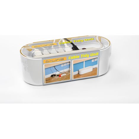 D-Line Caja para cables Liten blanca caja de almacenamiento de cables