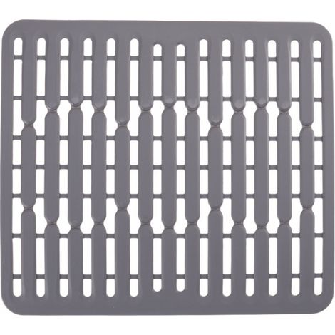 Tapis de fond d'évier en ou protège évier - Grand format 28.5x32cm silicone (1/5)
