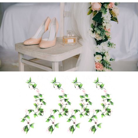 4 Streifen künstliche Rosen zum Selbermachen, künstliche Blumen für Hochzeiten, Gärten und Feste (1/5)