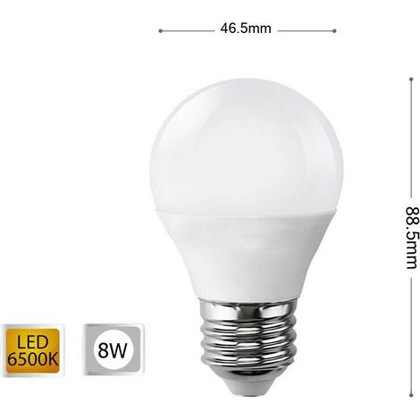 Lampadina Led 8w Lampadine A Sfera Luce Bianca E27 8 W G45