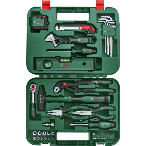 Outil à main Bosch Advanced (pinces, cliquet, tournevis, clé, clé Allen et plus inclus, conception ergonomique, étui de protection) (1/3)