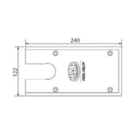 PIASTRA COPERTURA AC 530 OTTONE LUCIDO