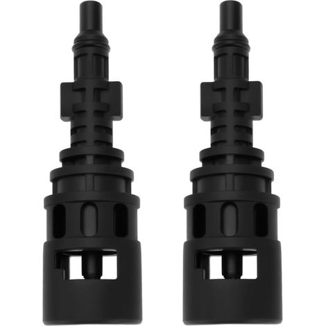 Adaptador de conversión para hidrolavadora (2 unidades), compatible con Karcher y Lavor, 124 x 24,5 mm, color negro.