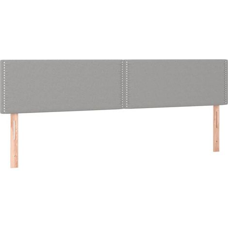 Maison Exclusive - Cabeceros tela gris claro 180x5x78/88 cm (1/5)