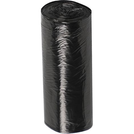 Sacs poubelle plastique noirs résistants à la déchirure épaissis multifonction pour maison bureau cuisine en rouleau 45x55cm 30 pièces (1/5)