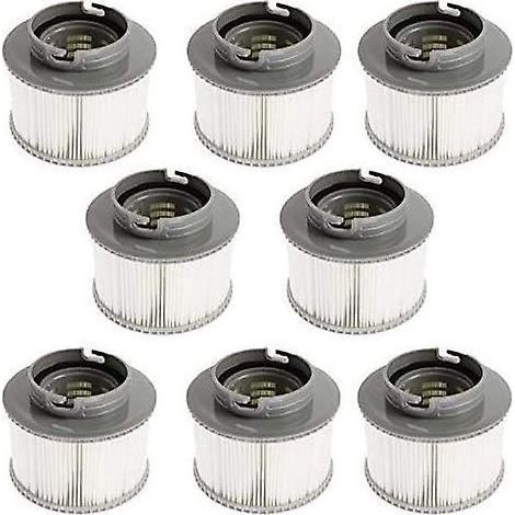 Lot de 8 filtres de rechange pour filtre de piscine MSPA FD2089, pour l'entretien de votre piscine gonflable Mspa ou Ruikalucky. (1/4)