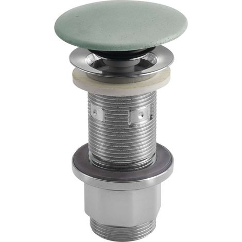 Sapho - Waschbeckenablauf, ClickClack, mattgrün FG923 (1/5)