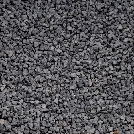 Gravier basalte noir/gris concassé 8-11 mm – Big bag 500 kg (10 m²) – Pour aménagements extérieurs et intérieurs