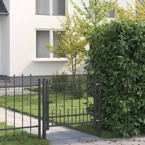 vidaXL Cancello per recinzione HORST 100 x 75 cm Metallo