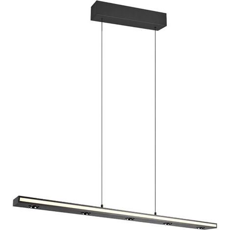 LED Pendelleuchte Hängeleuchte Deckenleuchte schwarz matt dimmbar up and down H 200 cm