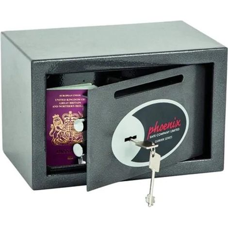 Phoenix Vela SS0801KD Coffre-fort gris graphite 10 litres (1/3)