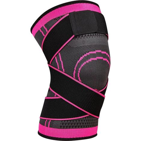 Sport-Kniebandage, verstellbares Gummiband, Kniescheiben- und Bänderunterstützung, Kompressions-Kniebandage für Laufen, Radfahren, Bänder-, Meniskus- und Arthroseprobleme (1/5)