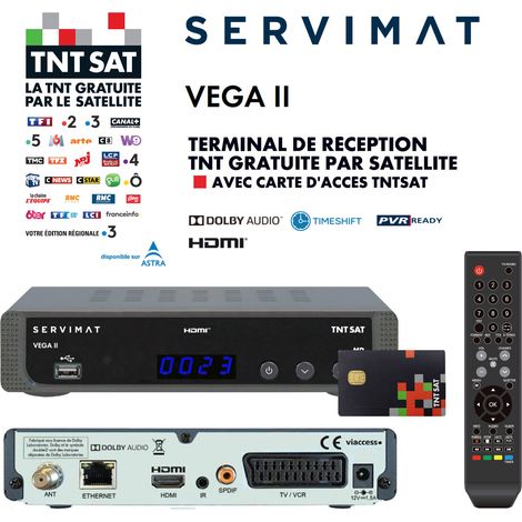 Récepteur TNT Full HD – Décodeur satellite avec Dolby Digital + – Enregistrement et Time Shift – Carte TNTSAT incluse – M-E (1/5)