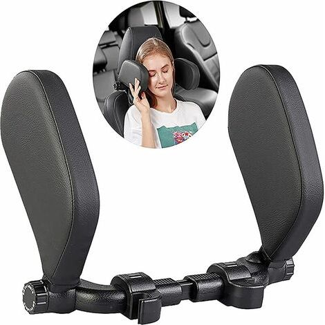 Poggiatesta per auto, cuscini per il collo per auto, supporto per il collo per sedile auto, cuscino da viaggio per poggiatesta, cuscino per auto regolabile, cuscino comodo per adulti e bambini (1/5)