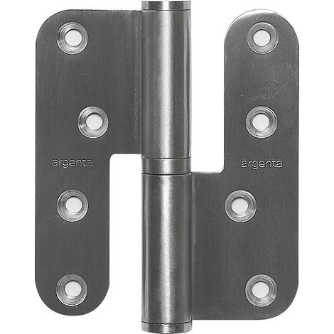 Bisagra ajustable Argenta acero inoxidable 100 x 86 mm (1/2)