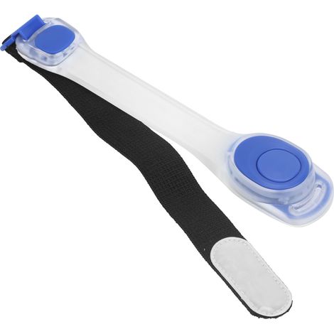 Brassard LED lumineux clignotant pour sports de plein air, idéal pour la course nocturne (bleu) (1/5)