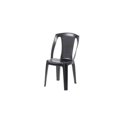 Sedia in PE Rattan Procida Polipropilene Antracite 46 x 53 x 86 cm (1/3)