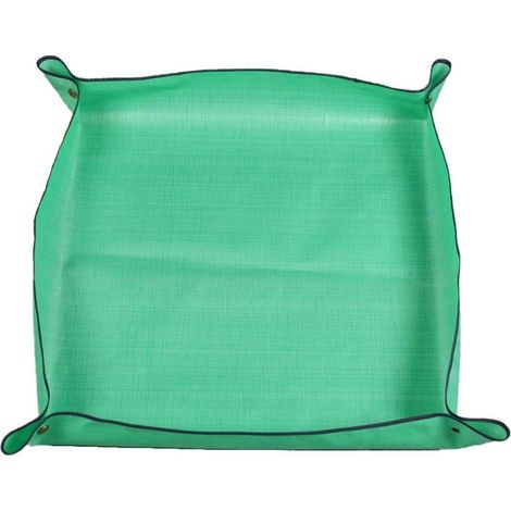 Tapis de bassin de nettoyage, 66x66 cm, imperméable, pliable, vert (1/5)