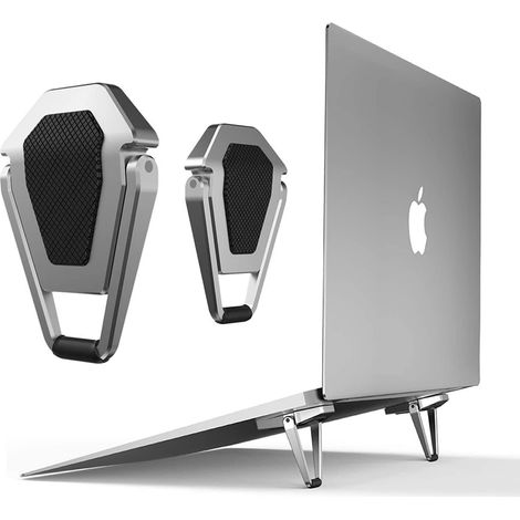 Mini-Laptopständer mit Kühlfunktion, Tastaturhalterung aus Aluminium, leicht und tragbar, ideal für MacBooks (1/5)