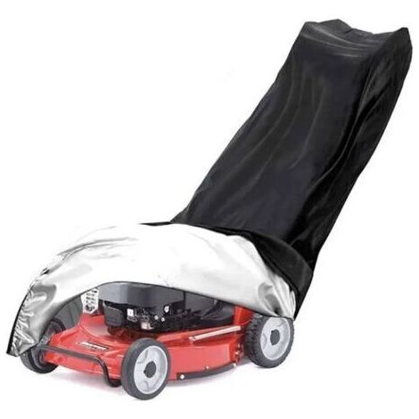 Housse de protection pour tondeuse à gazon 210D en tissu Oxford pour tondeuse à gazon, housse de protection pour la plupart des modèles de tondeuses à gazon,noir,19311264cm (1/5)