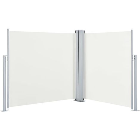 INLIFE Auvent latéral rétractable Crème 120 x 600 cm (1/5)