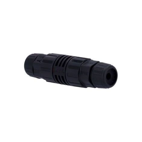 Connettore doppio RJ45 Connessione femmina-femmina Compatibile con UTP CAT 6 e inferioriWaterproof IP68Doppio connettore - Coloree nero