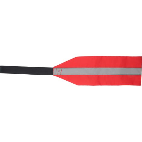 Kit de 2 drapeaux de sécurité rouges avec sangles pour kayak, canoë et remorqueur, idéal pour le remorquage de canoës et de camions. (1/5)