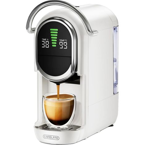 Kapselkaffeemaschine, 6-in-1-Funktion, Heiß- und Kaltbrühfunktion, Weiß, EU-a (1/2)