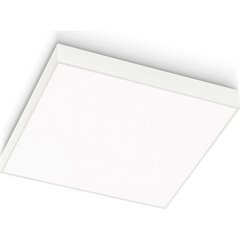 Plafonnier Carré Série Gpl 40W Led 3529Lm 4000K En Aluminium Blanc Mat - Gealuce - Installation Intérieur Plafond On-Off (1/3)