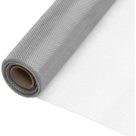 vidaXL Mesh Screen Stainless Steel 60x1000 cm Silver