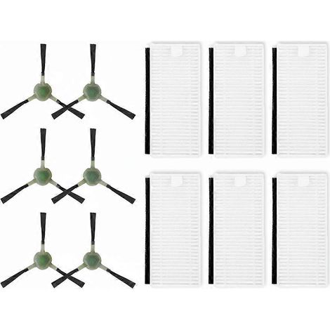 Pièces détachées pour aspirateurs robots Lefant M201, U180 / OKP Life K8 / MyGenie H20 Wifi : brosse latérale et filtre HEPA. (1/5)