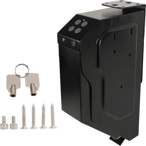 Coffre-fort Portable Acier Anti-chute Compact Résistant Pistolet Voiture Bureau (1/5)