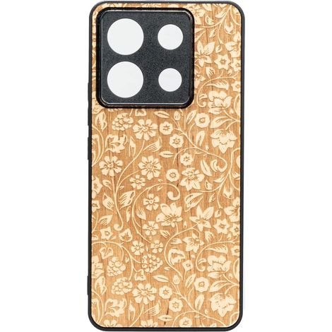 Custodia in legno Bewood per Xiaomi Redmi Note 13 5G FIORI SELVATICI ANIEGRE (1/2)