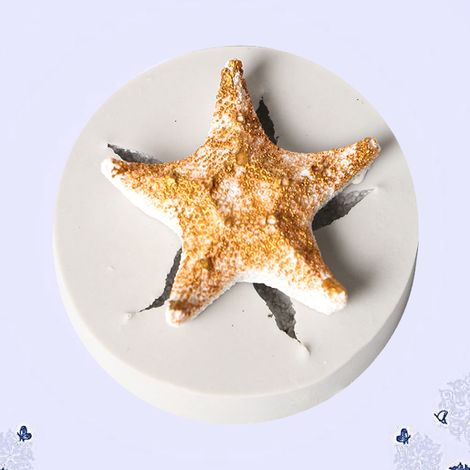 Schokoladenform der Serie „Meeresfrüchte“: Muschel-, Seestern- und Fischschwanzform, DIY-Silikonform für Torten 04 (1/5)
