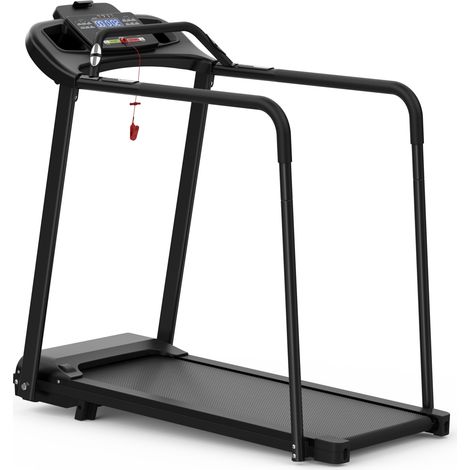 Tapis roulant elettrico inclinazione regolabile 2 livelli, 120 kg, 2,5 HP, nero (1/5)