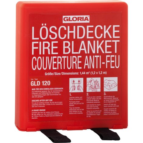GLORIA Löschdecke GLD120, 1,20x1,20 m (1/2)